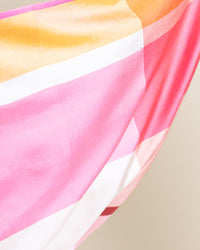 Carré Quatuor en soie nude